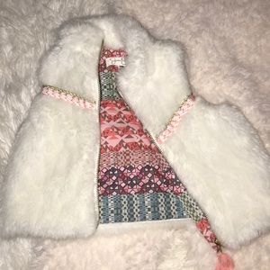 White Fur Vest